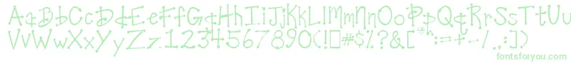 DesireesCoolDots-Schriftart – Grüne Schriften