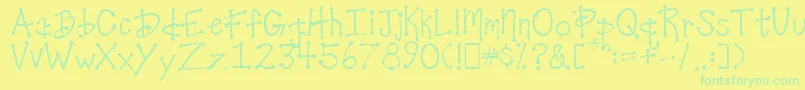Más sobre la fuente DesireesCoolDots fuente DesireesCoolDots – Fuentes Verdes Sobre Fondo Amarillo