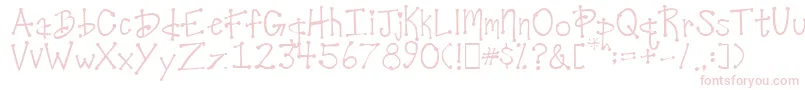フォントDesireesCoolDots – ピンクのフォント