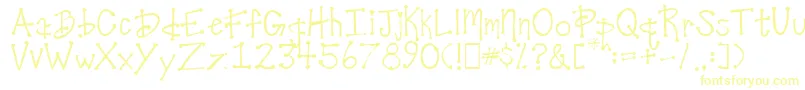 DesireesCoolDots-fontti – keltaiset fontit