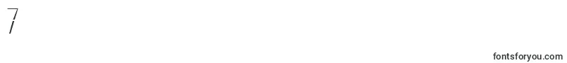 Cortada-Schriftart – Schriften für die Ziffer 7