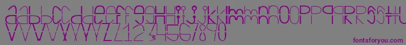 Cortada Font – Purple Fonts on Gray Background