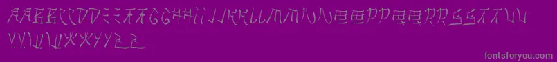 fuente Brushido – Fuentes Grises Sobre Fondo Morado