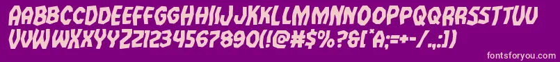 Vampirebrideital Font – Pink Fonts on Purple Background