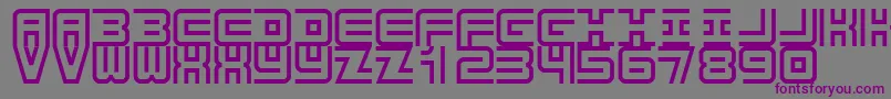 Шрифт Undercover – фиолетовые шрифты на сером фоне