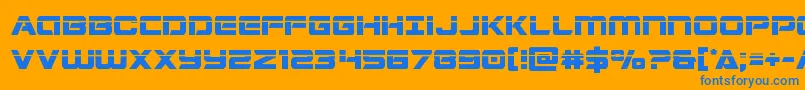 Stardusterlaser Font – Blue Fonts on Orange Background