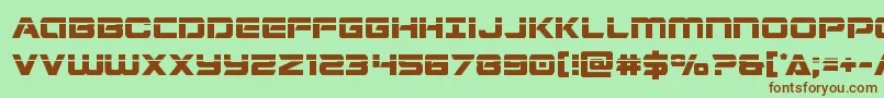 Stardusterlaser Font – Brown Fonts on Green Background