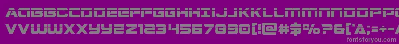 Stardusterlaser Font – Gray Fonts on Purple Background