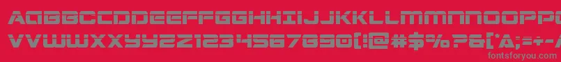 Stardusterlaser Font – Gray Fonts on Red Background