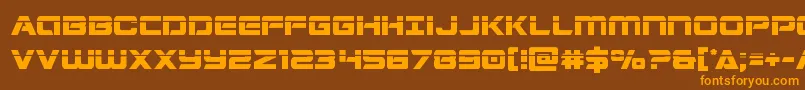 Stardusterlaser Font – Orange Fonts on Brown Background
