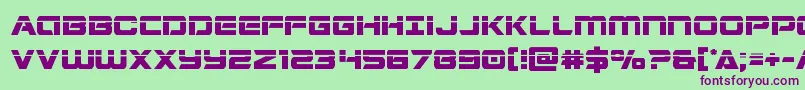 Stardusterlaser Font – Purple Fonts on Green Background