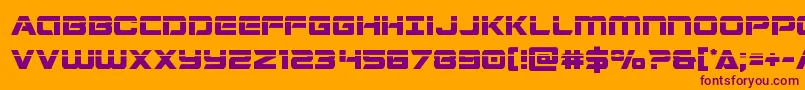 Stardusterlaser Font – Purple Fonts on Orange Background