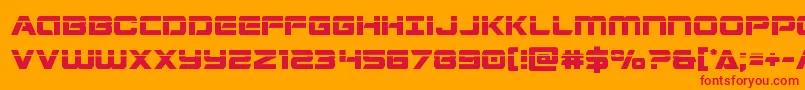 Stardusterlaser Font – Red Fonts on Orange Background