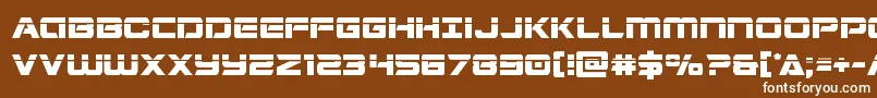 Stardusterlaser Font – White Fonts on Brown Background