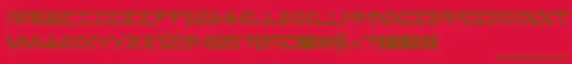 Police Inversion – polices brunes sur fond rouge