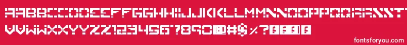 Inversion Font – White Fonts on Red Background