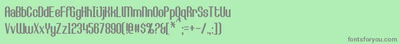 CallieMae Font – Gray Fonts on Green Background