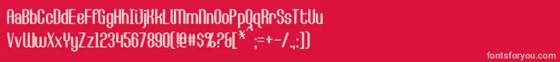 CallieMae Font – Pink Fonts on Red Background