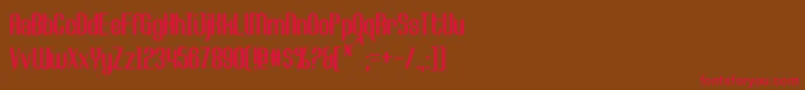CallieMae Font – Red Fonts on Brown Background