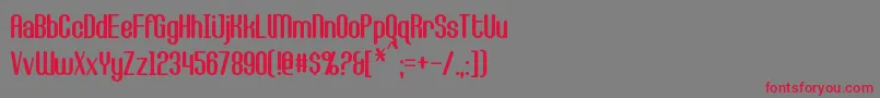 CallieMae Font – Red Fonts on Gray Background