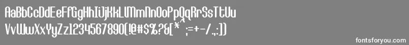 CallieMae Font – White Fonts on Gray Background