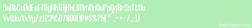 CallieMae Font – White Fonts on Green Background