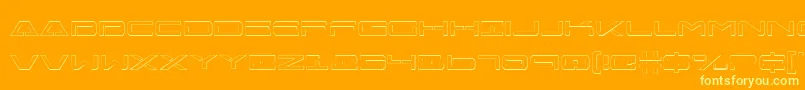 Free Agent 3D Font – Yellow Fonts on Orange Background