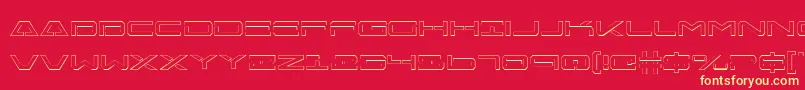 Free Agent 3D Font – Yellow Fonts on Red Background