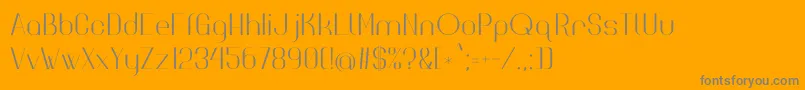 Highsociety-Schriftart – Graue Schriften auf orangefarbenem Hintergrund