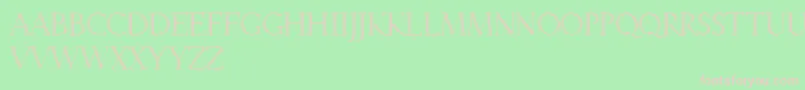 LinotypeveneziaInitiale Font – Pink Fonts on Green Background