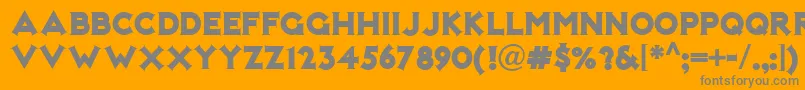 Not Mary Kate Nf-Schriftart – Graue Schriften auf orangefarbenem Hintergrund