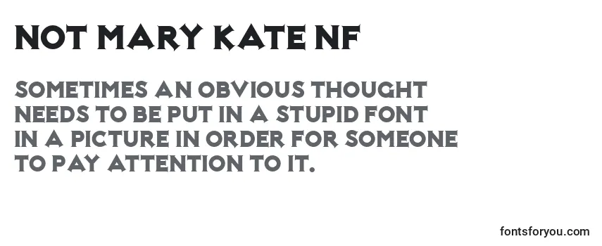 Not Mary Kate Nf Font