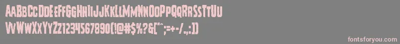 Vicioushungercond Font – Pink Fonts on Gray Background