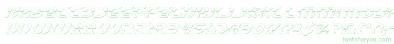 StarfighterShadowItalic Font – Green Fonts on White Background