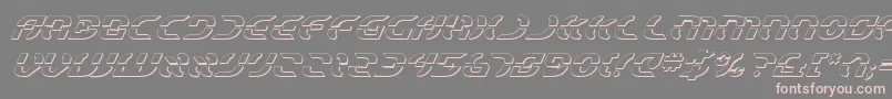 StarfighterShadowItalic Font – Pink Fonts on Gray Background