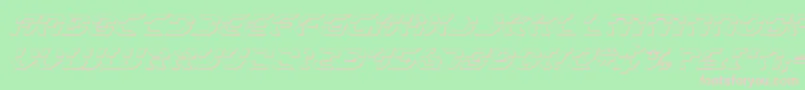 StarfighterShadowItalic Font – Pink Fonts on Green Background