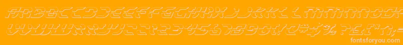 StarfighterShadowItalic Font – Pink Fonts on Orange Background