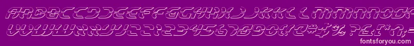 StarfighterShadowItalic Font – Pink Fonts on Purple Background