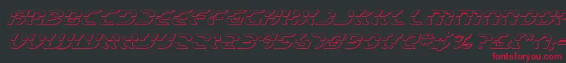 StarfighterShadowItalic Font – Red Fonts on Black Background