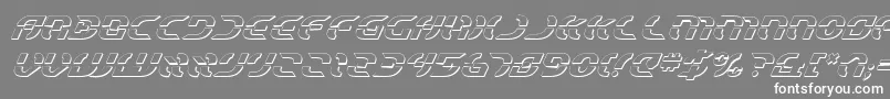 StarfighterShadowItalic Font – White Fonts on Gray Background