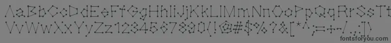 Dotnation Font – Black Fonts on Gray Background