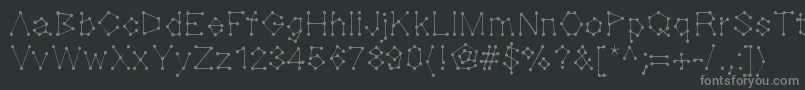 Dotnation Font – Gray Fonts on Black Background