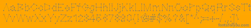 フォントDotnation – オレンジの背景に灰色の文字