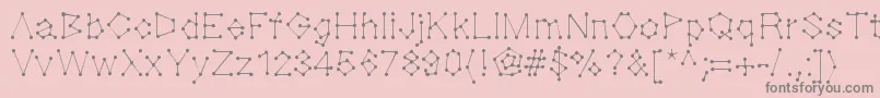 Dotnation-Schriftart – Graue Schriften auf rosa Hintergrund