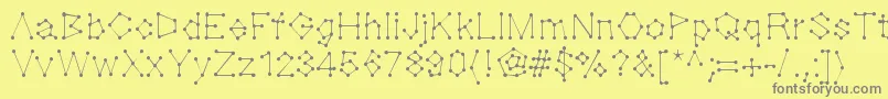 Dotnation Font – Gray Fonts on Yellow Background