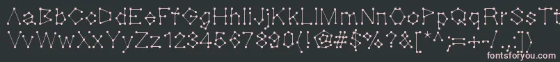 Dotnation Font – Pink Fonts on Black Background