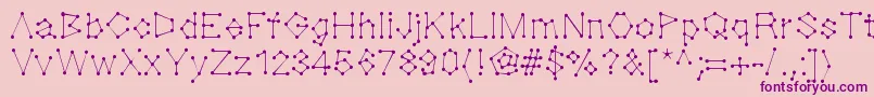 Dotnation Font – Purple Fonts on Pink Background