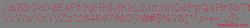 Dotnation Font – Red Fonts on Gray Background