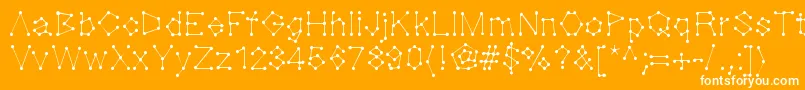 Dotnation Font – White Fonts on Orange Background
