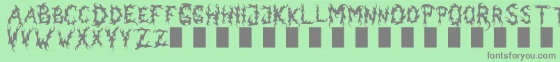 フォントDarkGarden – 緑の背景に灰色の文字